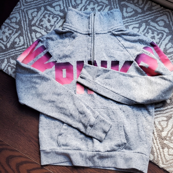 Vs Pink half zip, size XS - Picture 2 of 3